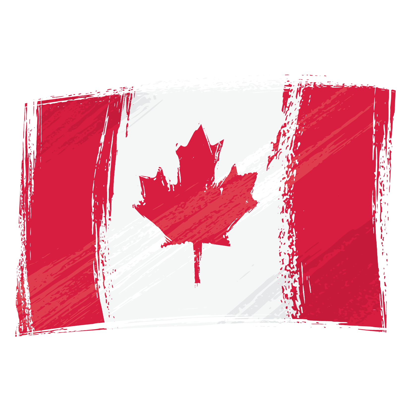 Drawing of a Canadian flag