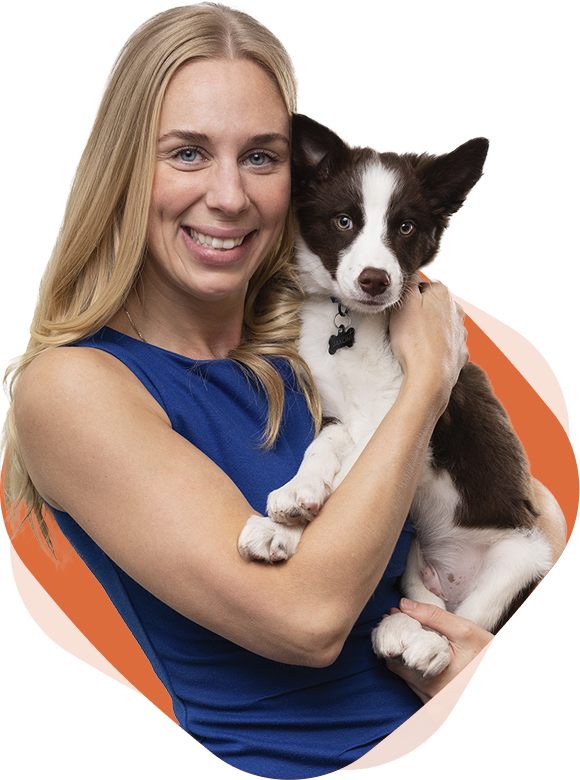 Photo of Laura Gay, Not-for-Profit Specialist and Stern Cohen Partner holding her dog