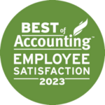 ClearlyRated's Best of Accounting Employee Satisfaction Award 2023 logo