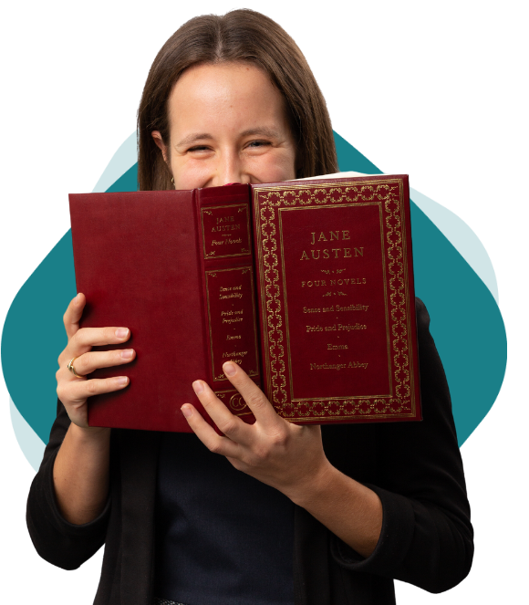 Stern Cohen Team Member holding a book