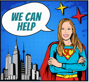 illustration of Super Hero Fractional CFO Laura Gay, CPA